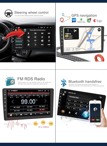 Autoradio Android 9" CarPlay Ford Transit Connect 2013-2018 écran tactile Bluetooth double din