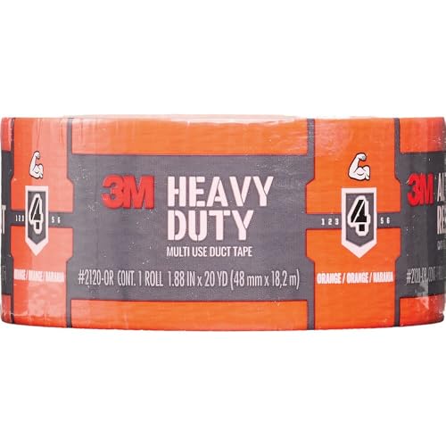 [AC] $4.86 | 3M Heavy Duty Duct Tape Orange 2120-OR, 1.88 in x 20 yd - image 2