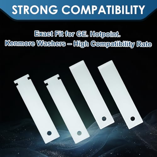 Image of 8Pcs WE1M504 WE1M1067 Dryer Drum Bearing Slide Glide Kit, Replacement Clothes Dryer Slide Set for GE Hotpoint Dryer, Replace WE1M333 AP3206716 AP7217724WE1M316 GLDS560ED2WW GHDN520ED1WS