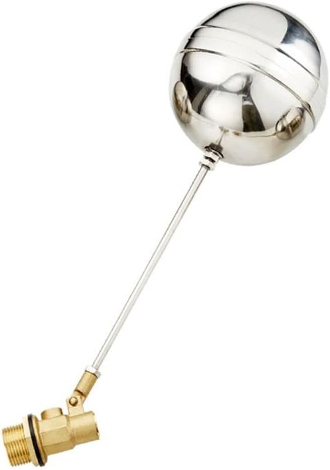 float,float valve, 1 Pcs Float Valve For Water Tank Stainless Steel Float Ball Valve, DN15 DN20 DN25 Floating Ball Valve Switch Automatic Brass Toilet Valve Float Valves Adjustable Male Thre