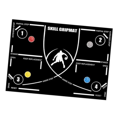Alfombrilla de entrenamiento antideslizante para deportes de regate, accesorios auxiliares de baloncesto, control de regate, tapete de entrenamiento de baloncesto para interiores, control de