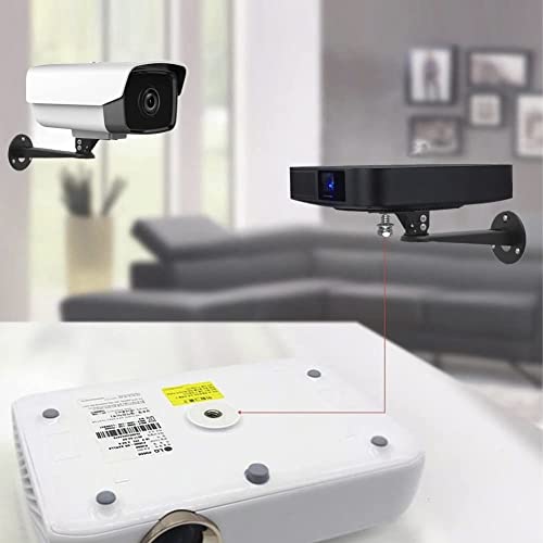 Drsn Mini Projector Wall Mount/Projector Hanger/CCTV Security Camera Housing Mounting Bracket - for CCTV/Camera/Projector/Webcam - with Load 11 lbs Length 7.8 inch - Rotation 360° (Black) - Thumbnail 6