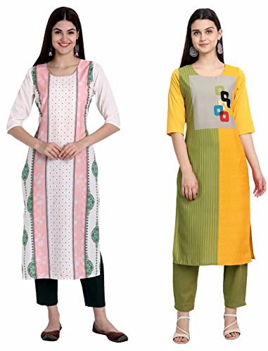 Image of Women's Crepe Straight Kurta