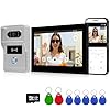 FTes RFKits 2 Fili AHD1080P Videocitofono Intelligente,Tuya WiFi IPS 7‘’ Videocitofono Porta, Sblocco RFID,Impermeabile IP65, Visione Notturna