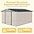Breezestival 10x12 FT Outdoor Storage Shed with Floor & Lockable Double Doors, Heavy-Duty Galvanized Steel Outdoor Metal Shed for Bike, Tool, Generator Storage in Backyard, Patio (10’x12’, Floor)