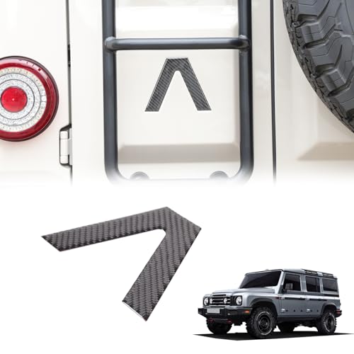 Image of Tailgate Decal Soft Carbon Fiber V-Shaped Sticker Compatible with INEOS Grenadier 2020-2026 Decorative Accessories (Black)