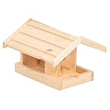 Comedero para pájaros de madera