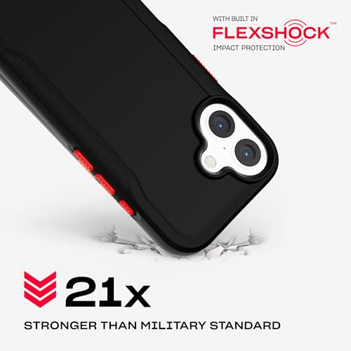 Image of Tech21 EvoPro for iPhone 16 Compatible with MagSafe - Impact Protection Case 21x Military Standard Tested - in Black