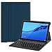 Produktbild Fintie Huawei MediaPad T5 10 Bluetooth QWERTZ Tastatur Hülle - Ständer Schutzhülle mit Magnetisch Abnehmbarer Drahtloser Deutscher Bluetooth Tastatur für Huawei T5 10.1" 2018 Tablet PC, Marineblau