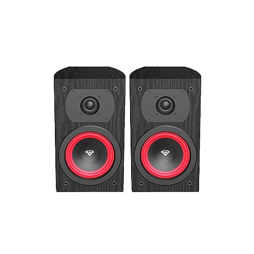 Image of CERWIN-VEGA! LA14B 4 inch 110 Watts 2-Way Bookshelf Black Speaker, Pair