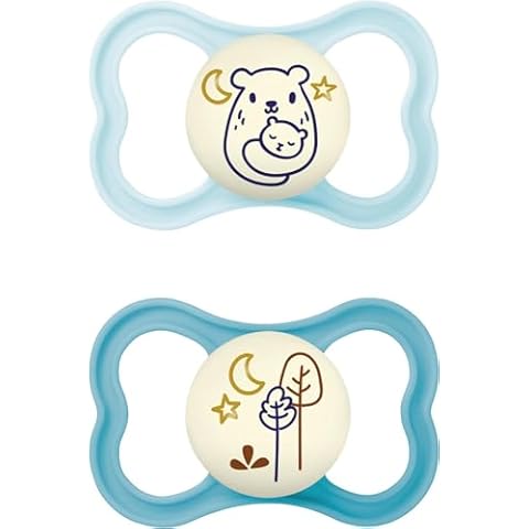 MAM Air Night Soothers with Travel Case Cover