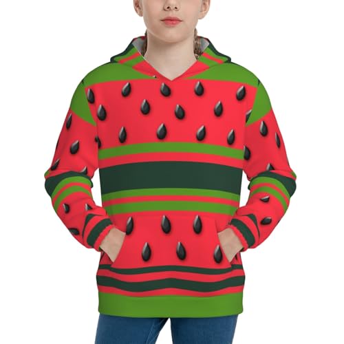 Watermelon Hoodie Youth Hooded Sweatshirt 3D Digital Printed With Pockets Tops3