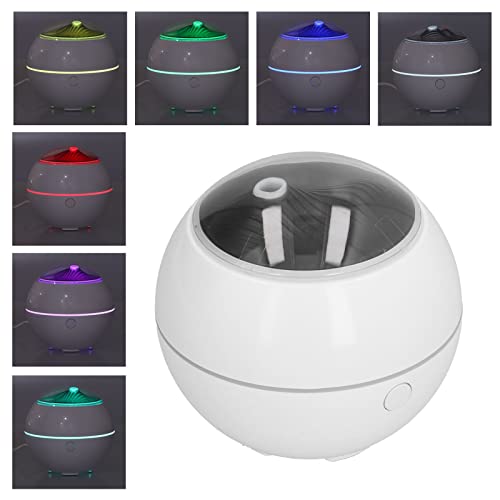Diffuseur d'arômes compact blanc, humidificateur d'air LED 7 couleurs - 3