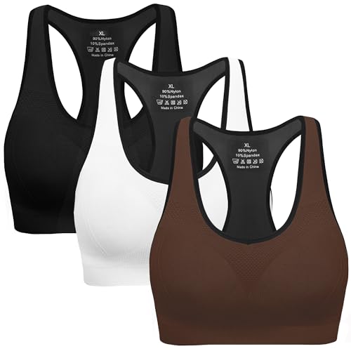 Image of MIRITY Women Racerback Sports Bras - High Impact Workout Gym Activewear Bra