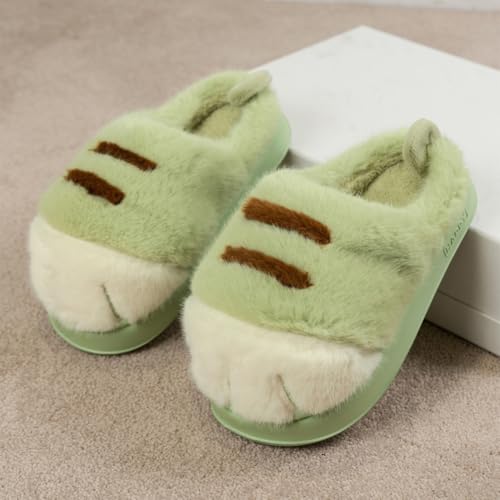 3D Cat Paw Plush Slippers Comfortable Fluffy Home Slippers for Spring Winter Slippers4