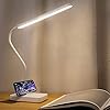MAYTHANK Lampada LED Scrivania Batteria Ricaricabile 2000mAh, Luce Lettura Libro Senza Fili,Touch Control 3 Colori, 6 Luminosità Regolabili, Lampada Tavolo per Studiare