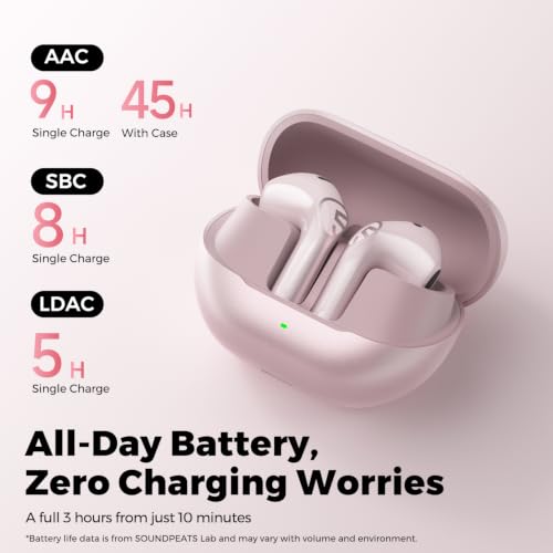 Image of SoundPEATS Air6 HS LDAC Hi-Res Wireless Earbuds, Bluetooth 6.0, 13mm Driver