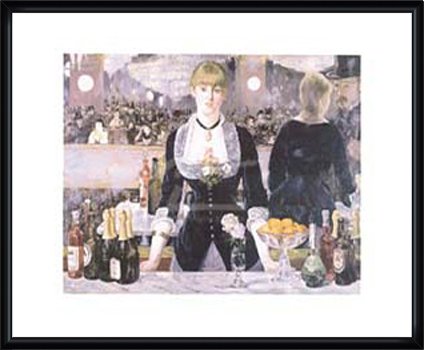 額装品/フォリー＝ベルジェール劇場のバー/エドゥアールマネ/ポスター/インテリア Amazon.co.jp: ポスター エドゥアール マネ フォリー＝ベルジェール