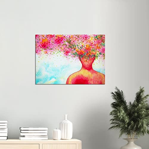 Tableau fleur haut de gamme avec cadre 50x70 cm d'exception - 2