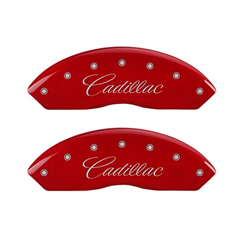 Image of MGP Caliper Covers 35010SXLRRD Caliper Cover with Red Powder Coat Finish, (Set of 4)