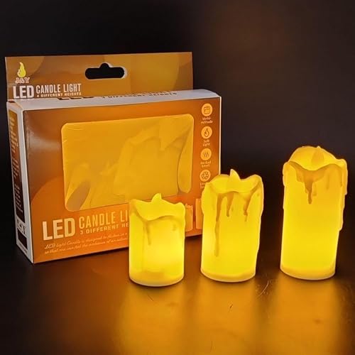 Image of Party Boomers 3Pcs Led Tealight Candles Set Pack of 1