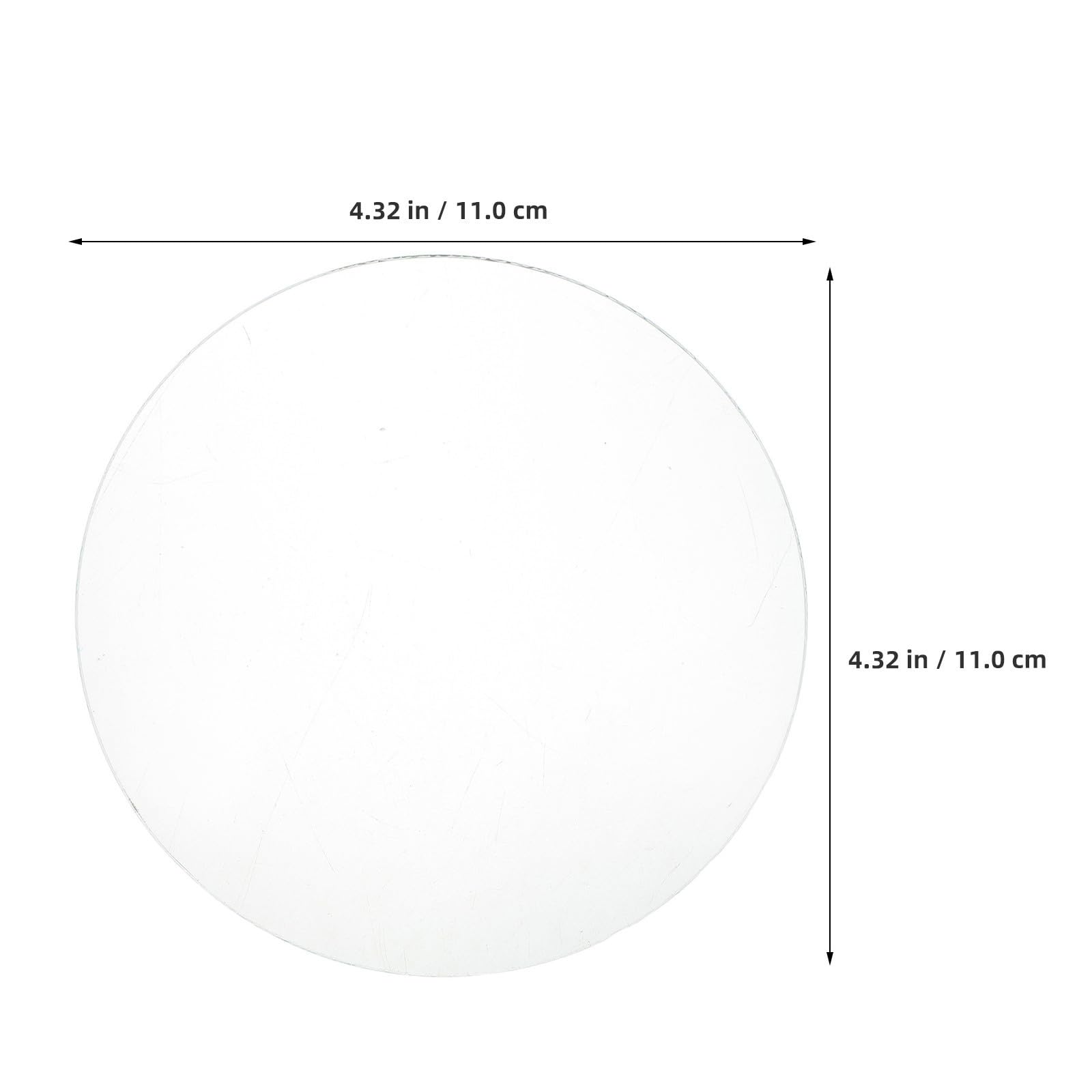 Uonlytech Konvexe Glasabdeckung für Standuhr und Kuckucksuhr aus Glas mit Klarem Blick zum Schutz vor Staub und Feuchtigkeit im Haushalt