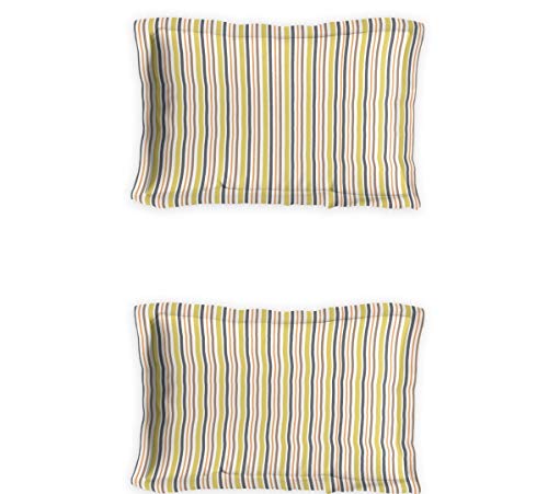 Image of DDECOR - Caledine 100% Cotton Fitted Bedsheet with 2 Pillow Covers, King Size, Yellow