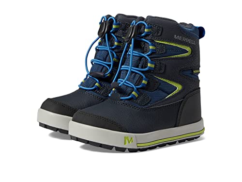 Merrell Snow Bank 3.0 Waterproof Boot, Navy/Citron, 6 Us Unisex Big Kid #TOP3