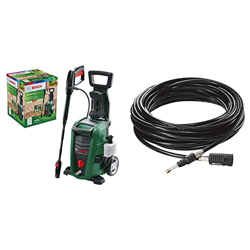 Bosch Nettoyeur Haute Pression UniversalAquatak 125-06008A7A00-1500W - 125 Bars & Débouche canalisations pour Nettoyeur Haute Pression Bosch F016800362-10 m (130 Bar)