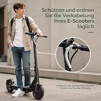 120 cm Spiralmantel aus flexiblem TPU für Kabel von Elektro-Tretrollern für Xiaomi M365/Pro, Elektrokabelmantel, flexibler Schutz für Fahrrad- und Motorrad-Kabelbäume & Kabelorganisation, Weiß – Ansicht 7