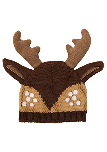 elope Deer Fawn Reindeer Knit Beanie Hat