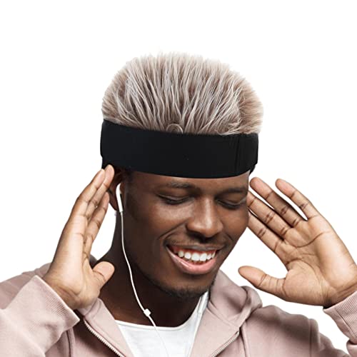 WEITING Casquette de visière de Cheveux Fantaisie | Perruque de Bonnet Doux avec de Faux Cheveux à Pointes,Bonnet Naturel avec Cheveux, Chapeaux sans Bord pour protéger la Chaleur et prévenir Les Cover