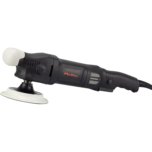 Maxshine M1000 Rotary/RO Polisher: 1000W, 5/8" Spindle Thread, Variable 6 Speed Dial, 4-Meter Heavy Duty Cable