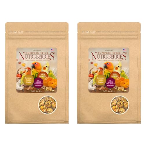 LAFEBER'S Pumpkin Spice Nutri-Berries Pet Bird Food, Made with No...