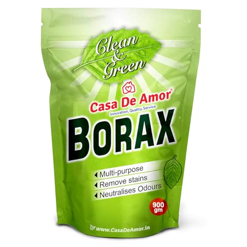 Casa De Amor Borax Powder 100% Pure with Whitening and Cleaning Power, For Kids Crystals & Slime (900 gm)