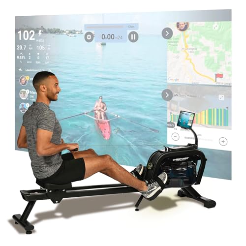 Christopeit Rudergerät Wasser WP 2000 – 3-in-1 Hybrid-Widerstandssystem, LED Smart Control, Bluetooth, kompatibel mit Kinomap App, bis 120 kg Christopeit Rudergerät Wasser WP 2000 – 3-in-1 Hybrid-Widerstandssystem, LED Smart Control, Bluetooth, kompatibel mit Kinomap App, bis 120 kg