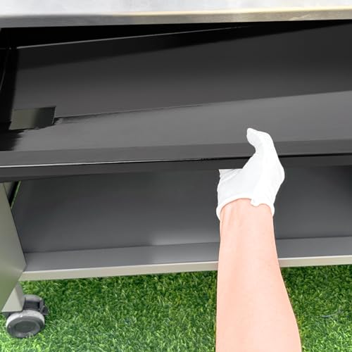 QuliMetal Grease Tray with Catch Pan for Weber Genesis 300 Series Gas Grills with Side Control Knob (2007-2010), Genesis E310, Genesis E320 Drip Pans Replace Weber #67767/67758 Genesis Grease Tray by QuliMetal - Image 3