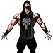 Mens Fashion Sleeveless Hoodie Fitness Tank Top With Kangaroo Pocket