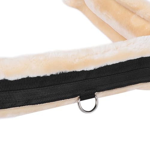 Circunferência de Cavalo Em Aço Inoxidável, Fivelas de lã Falsa, Estilo Britânico para Sela, Fixador