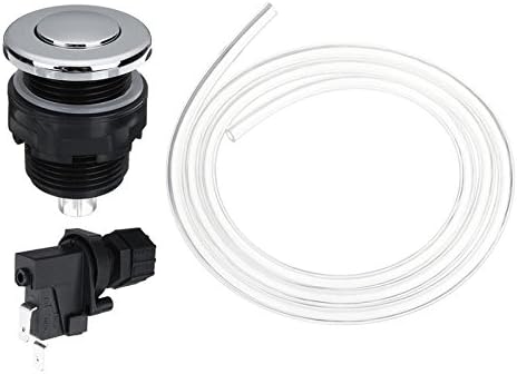 25V-250V Bath Switch Pneumatic Air Button Kit Garbage Waste Disposal Garbage Disposer Air Switch Kit - 34mm