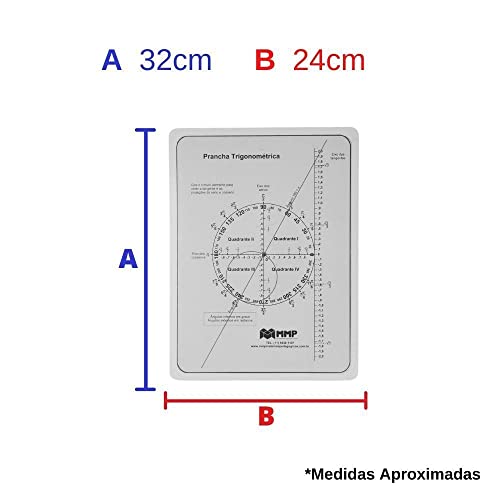 Prancha Trigonométrica Aluno Material Pedagógico E Didático MMP