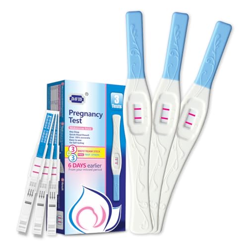 DAVID Pregnancy Test 3 hcg midstream & 3 Test Sticks