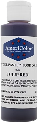 Americolor Soft Gel Paste Food Color, 4.5-Ounce, Tulip Red