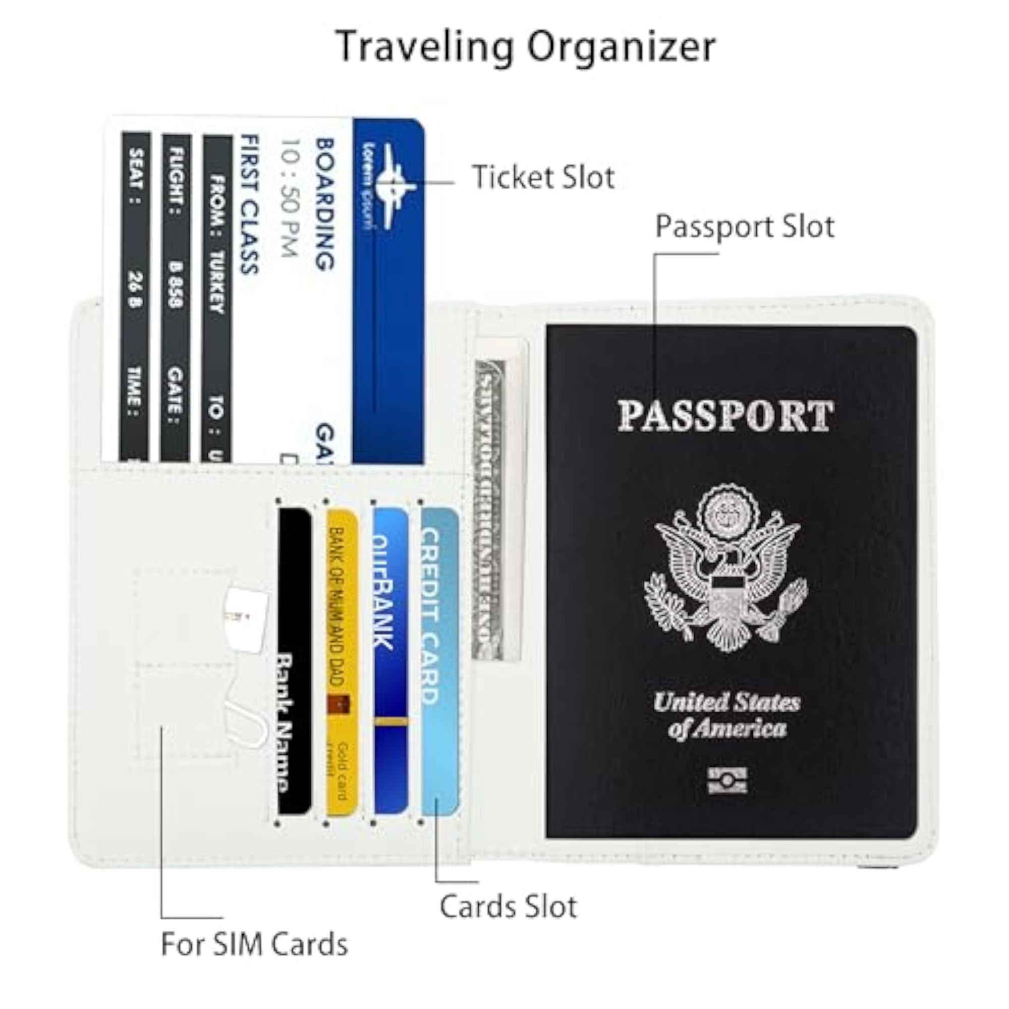 Customized 5-in-1 Engraved Flask, Passport Cover & Wallet Combo