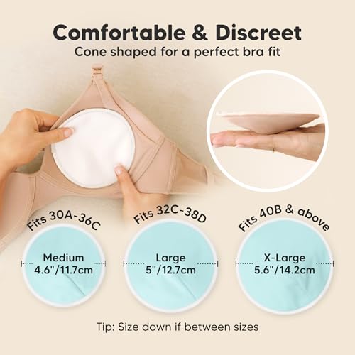 organic nursing pads - 14 washable viscose derived from bamboo breastfeeding pads wash bag reusable breast pads for breastfeeding nipple pads for breastfeeding essentialspastel touch l 4834