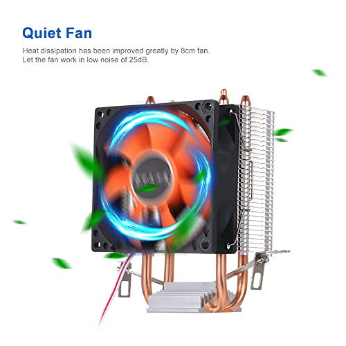 Resfriador, Andoer Ventiladores do tubo de calor do cooler da CPU hidráulica Substituição silenciosa
