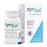 ZYMPAL Pancreatic Digestive Enzymes 20,000 Lipase USP Units – High-Potency Pancreatic Digestive Enzyme Supplement for Gas, Bloating & Indigestion Relief–Gut Health & Nutrient Absorption – 50 Capsules