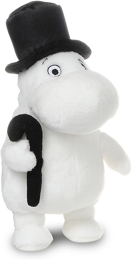 Aurora, 13204, Moomin Official Merchandise, Moominpappa, 6.5In, Soft Toy, Black and White