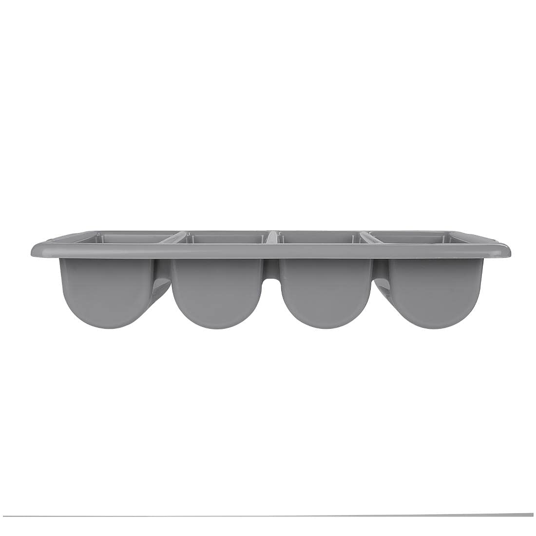 Olympia Kristallon Stapelbarer Besteckkasten aus Kunststoff – groß, grau, Größe: 100 (H) x 530 (B) x 325 (T) mm, spülmaschinenfest, J850 (Packung mit 2)