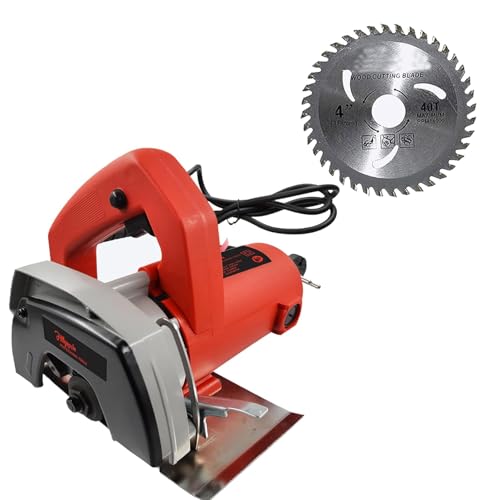 Image of Hillgrove HGCM1293M2 Cutting Machine Saw for Tile /Marble /Wood with 1Pcs Wood Cutting Wheel (1050 W)